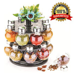 069 Multipurpose Revolving Plastic Spice Rack Set (16pcs) - image 1