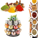 069 Multipurpose Revolving Plastic Spice Rack Set (16pcs) - image 2