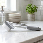 Soap Dispensing Dish Scrub Brush Refillable Kitchen Cleaning Brush (1 Pc) - image 3