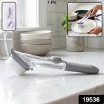 Soap Dispensing Dish Scrub Brush Refillable Kitchen Cleaning Brush (1 Pc) - image 1