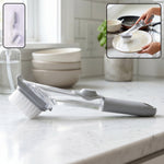 Soap Dispensing Dish Scrub Brush Refillable Kitchen Cleaning Brush (1 Pc) - image 2